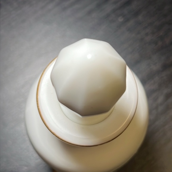 Westmoreland Paneled Grape Milk Glass Perfume Cologne Bottle - Picture 3 of 10